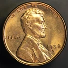 1938 S LINCOLN CENT BU FRESH FROM ORIGINAL ROLL-LOT 580