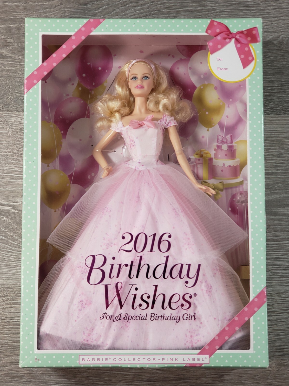 barbie collector pink label