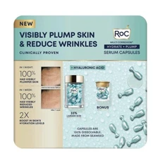 RoC Multi Correction Hydrate and Plump Serum Capsules, 50 Count New