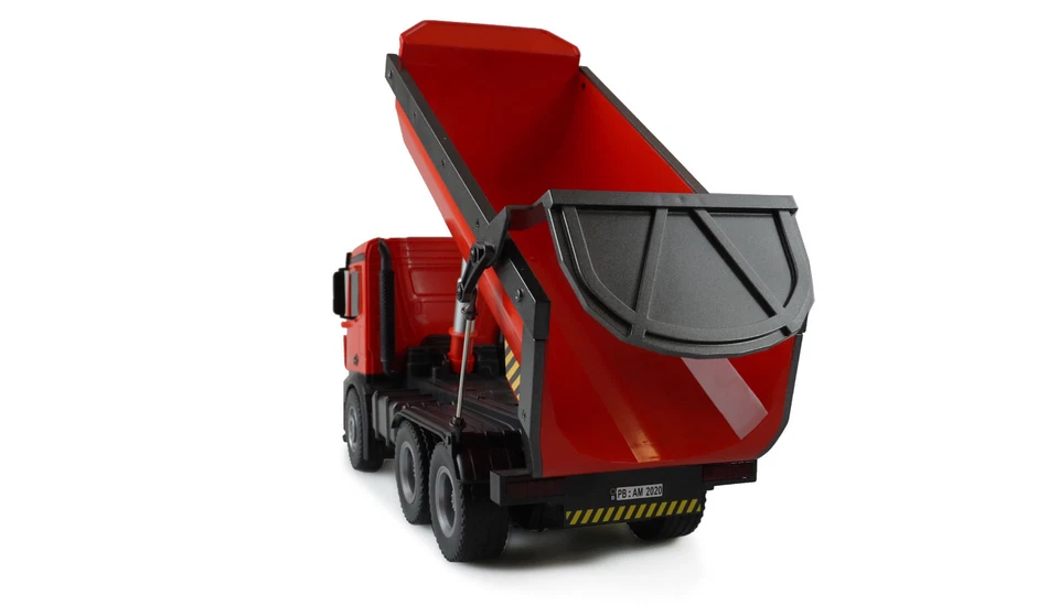 Amewi Mercedes-Benz Arocs Lizenz LKW Kipper 1:14 2,4GHz RTR rot -alles enthalten - Bild 3 von 4