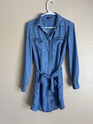 Fashion Nova Womens Chambray Long Sleeve Button Down Collar Shirt Dress W/ Belt | eBay Fashion Nova Womens Chambray Long Sleeve Button Down Collar Shirt Dress W/ Belt | eBay