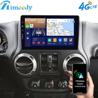 4+64GB Android 13 Autoradio CarPlay GPS für Dodge Nitro RAM Jeep Grand Cherokee