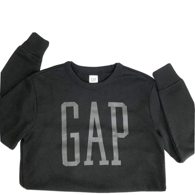 NWT MENS GAP Black Logo Jumper Oversized Sweatshirt XS eBay