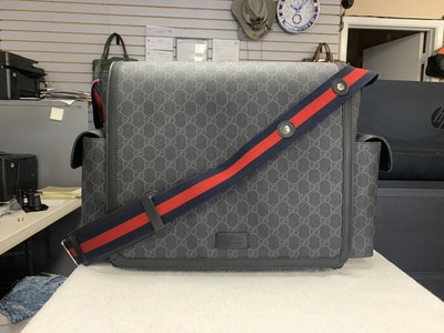 gucci diaper bolsa crossbody gg supreme
