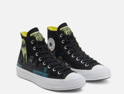 CONVERSE DC CHINATOWN BATMAN 70 HIGH US Women's Size 6.5 EUR 37 #167511C
