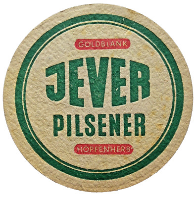 ALTER BIERDECKEL Brauerei Jever Brauhaus zu Jever Pilsner Hopfenherb Bierfilze