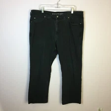 Duluth Trading Flex Fire Hose Jeans Pants Mens 42X30 (Act 40x28) Black Workwear