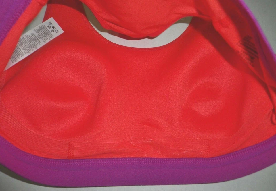 NWT NIKE PRO FIERCE Medium Support Training Sports Bra 620279 Crimson Purple S - Image 4 of 4
