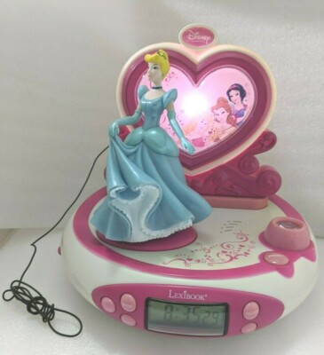 SE. Vintage ''Lexibook'' Radio Alarm Clock Projector Disney Princess
