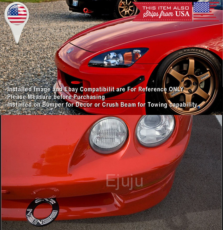 Kit de remolque de gancho de remolque para parachoques trasero delantero azul Billet de aluminio para Mercedes Smart Foto 3 de 4