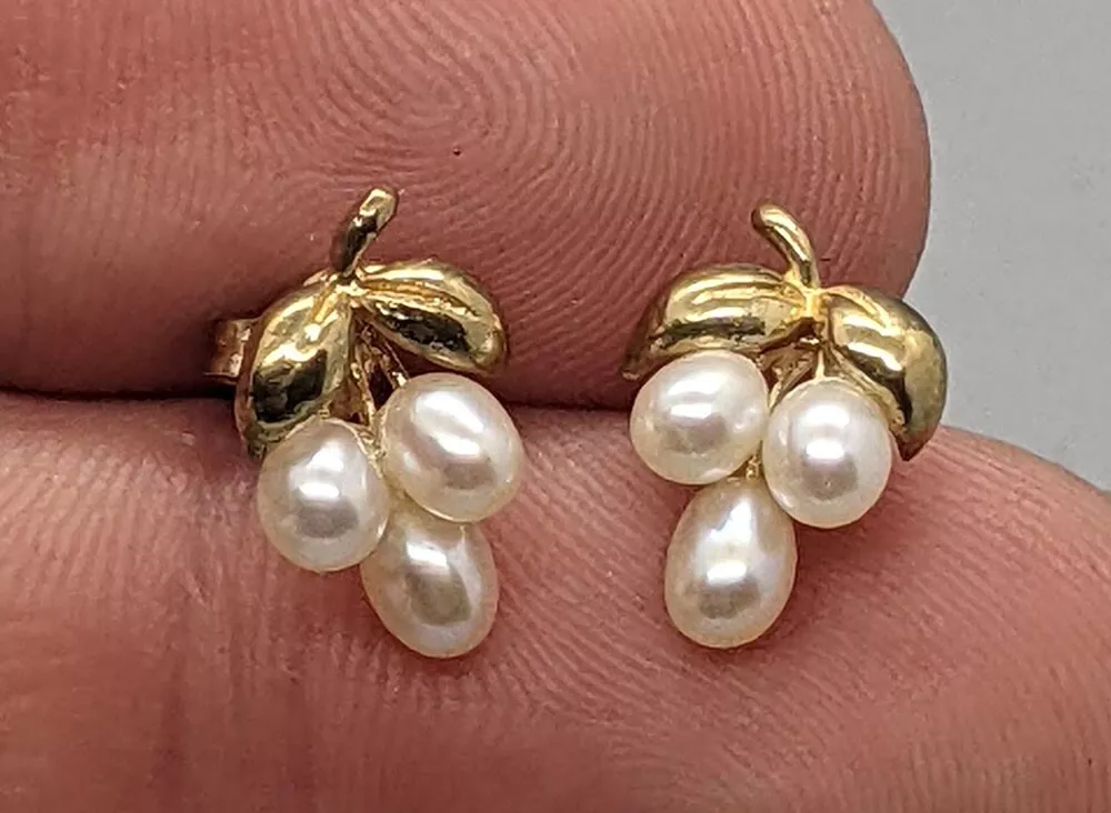 Pearl drop shop earrings ebay