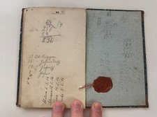 1854! Wachssiegel Dienstbuch Büchlein Heft Deutscher Bund Realismus Naturalismus