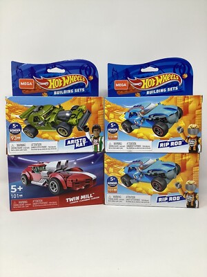 Mega Construx Hot Wheels Building Sets  Aristo Rat/Twin Mill/Rip Rod X2