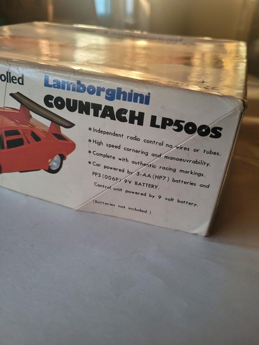 Vintage NIKKO RC Lamborghini Countach LP500S 1/24 Made In Japan | eBay