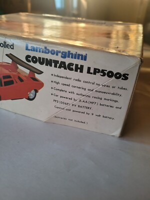Vintage NIKKO RC Lamborghini Countach LP500S 1/24 Made In Japan | eBay