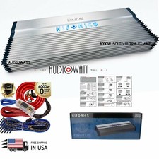Hifonics Bxx4000.1d Brutus 4000w 1-ohm Stable Ultra-fi Mosfet 1-ch Amp + Amp Kit