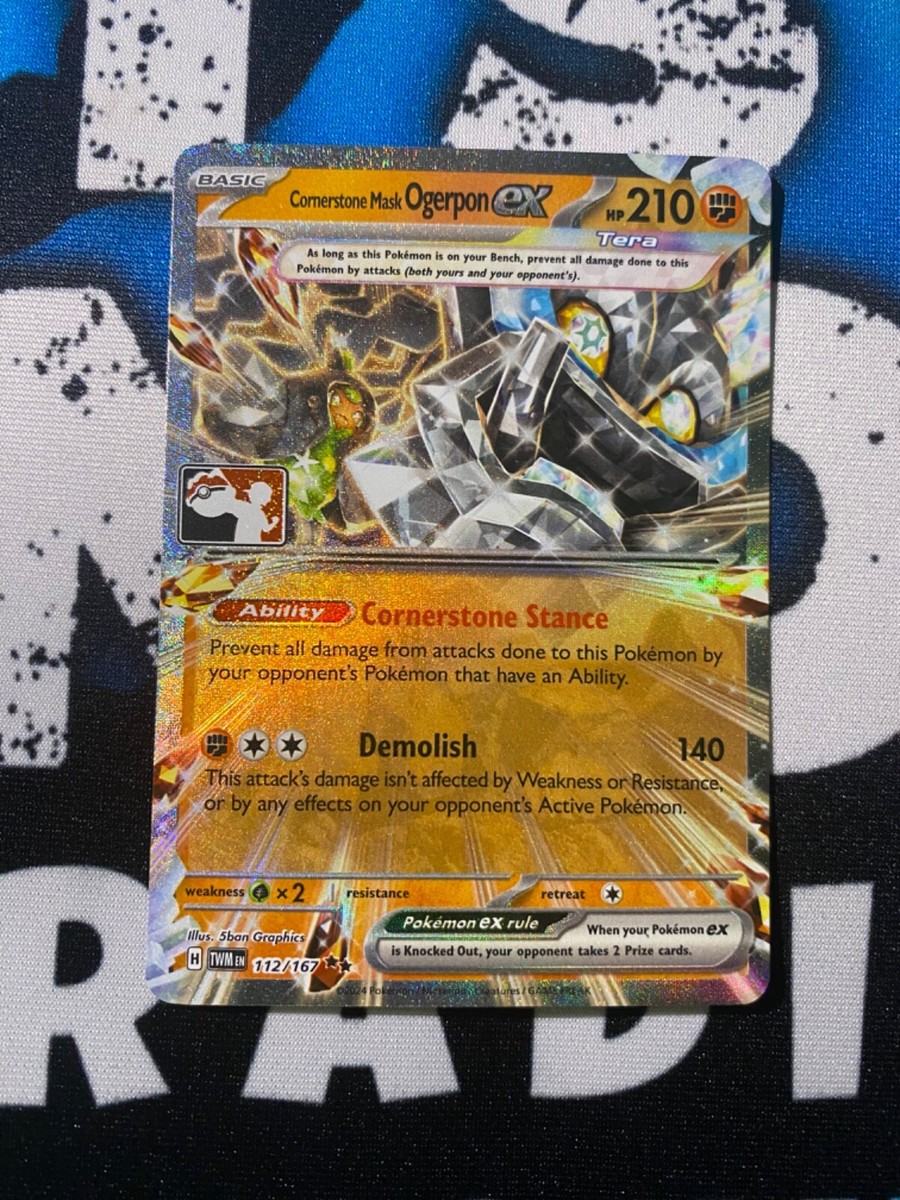 Cornerstone Mask Ogerpon ex Cosmos Holo Prize Pack Stamped Series