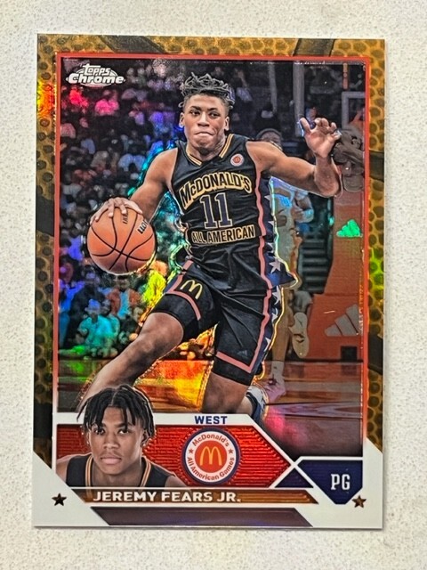 JEREMY FEARS JR 2023 Topps McDonald's All-American ORANGE