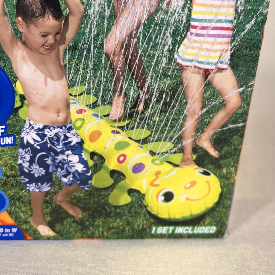 Banzai Caterpillar Backyard Critter 5 ft Of Sprinkling Fun Water And Air Filled - Image 4 of 4