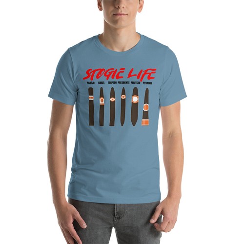 Stogie Life Cigar Shapes Unisex t-shirt - Picture 2 of 10