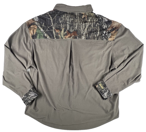 Vtg Gamehide Hush Hide Hunting Shirt Mens XL Mossy Oak Camo Cabinwear Activewear - Picture 2 of 10