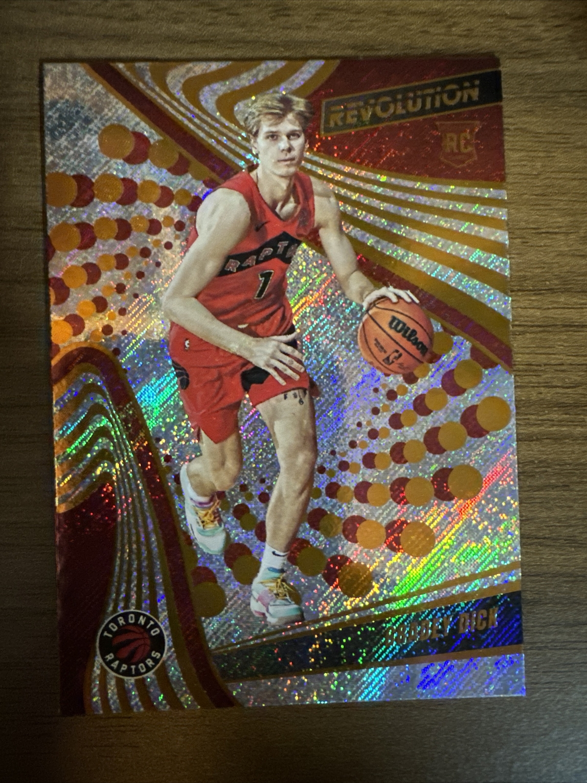 Gradey Dick Astro 2023-24 Panini Revolution Raptors Rookie RC MINT #110