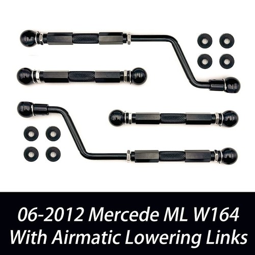 ADJUSTABLE LOWERING LINKS AIR SUSPENSION KIT FOR MERCEDES BENZ ML CLASS AMG W164 - Picture 2 of 8