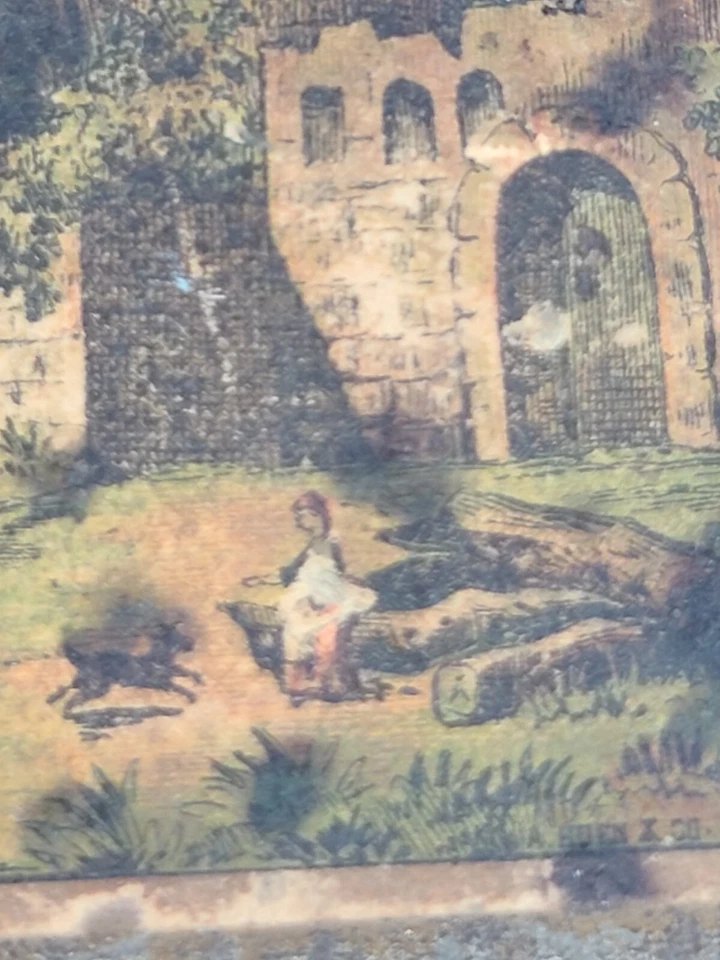 Antique Old Home Paper Label Lithograph Tin A Hoen & Co Ginger Spice Box - Image 3 of 4