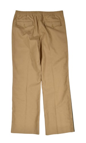 Autentici pantaloni jacquard uomo Adidas X Gucci GG logo trifoglio 705276 nuovi $1250 - Foto 3 di 5