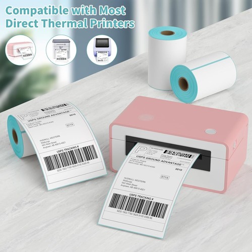 All Sizes Direct Thermal Label Barcode Courier Shipping Label Sticker Price Tags - Picture 2 of 6