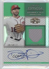2012 Topps Triple Threads Unity Relics Emerald 38/50 Danny Espinosa Auto 5qi