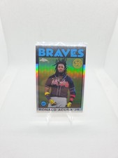  RONALD ACUNA Jr. 1986 THROWBACK REFRACTOR 35th ANNIVERSARY 2021 TOPPS CHROME