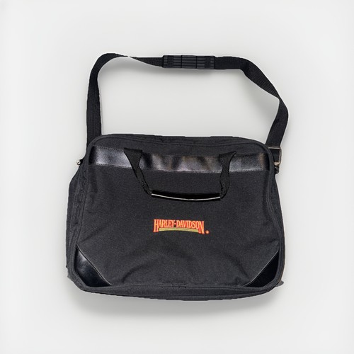 Harley Davidson LapTop Bag Briefcase Carry On Messenger With Shoulder Strap VTG