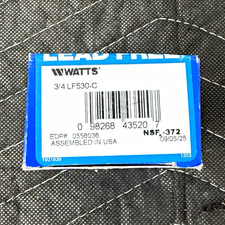 Watts Lead Free Double Check Assembly Backflow Preventer 3/4 in LF530-C