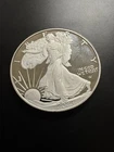 2023-S Proof American Silver Eagle Dollar Raw, No capsule, SCRATCHED