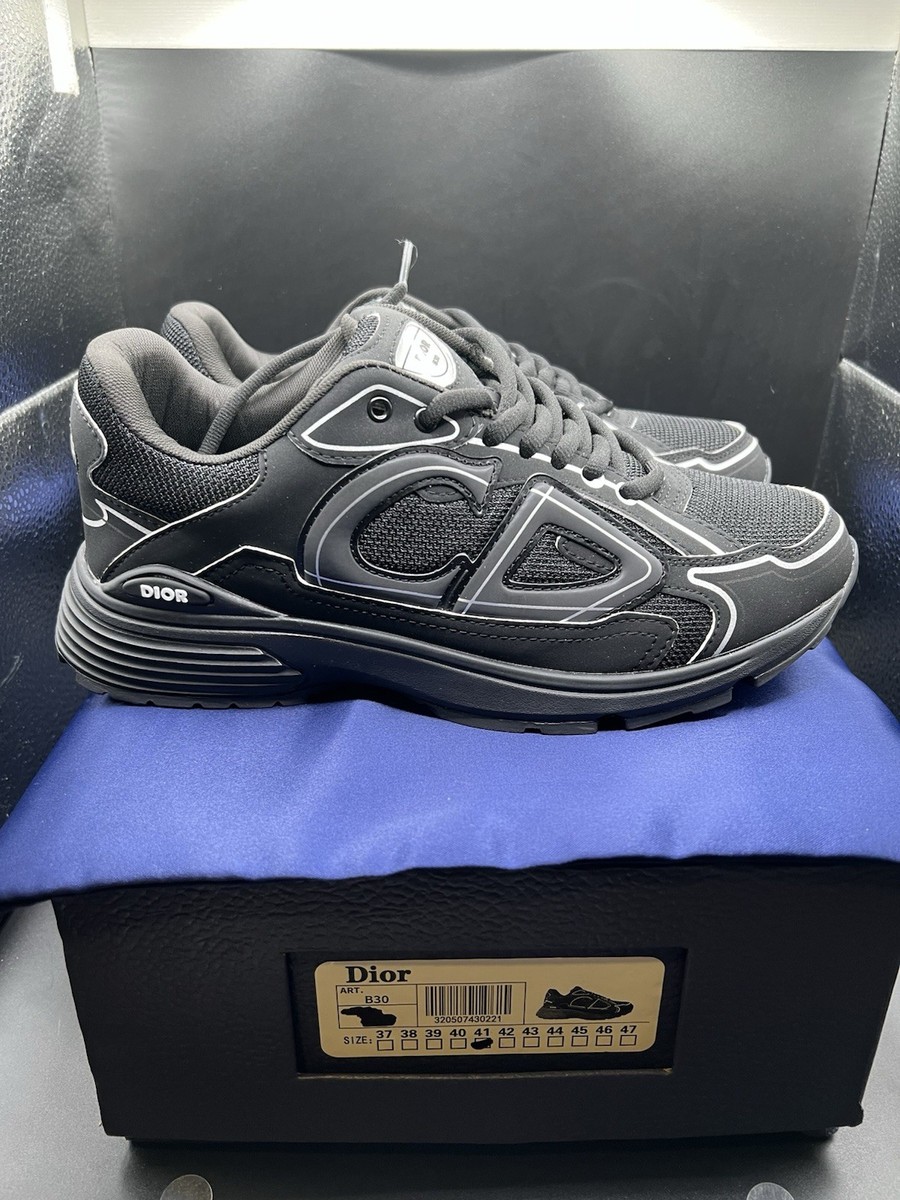 Christian Dior CD B30 Trainer/Sneaker 'Triple Black' In US M 8-9