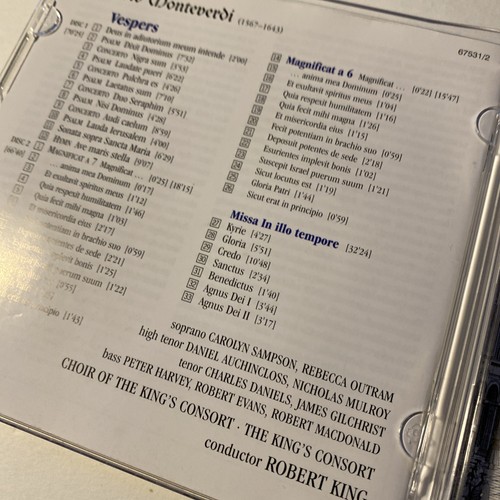 Monteverdi Vespers R. King The King’s Cosort CD 2006 Hyperion - Bild 4 von 6