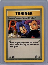 POKEMON HERE COMES TEAM ROCKET! 71/82 TEAM ROCKET 1ST EDITION MP