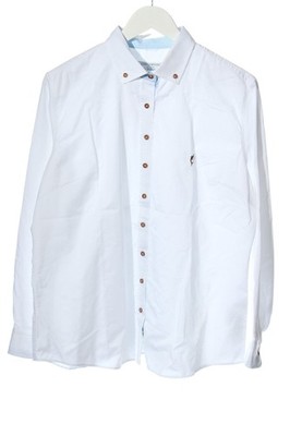 LISA CAMPIONE Langarmhemd Damen Hemd Gr. DE 42 weiß Business-Look