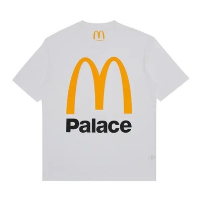 Palace x McDonald's Logo T-shirt White PMT003L Authentic Brand New