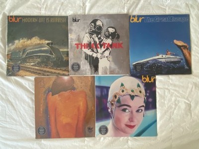 BLUR - MODERN LIFE/THINK/GREAT ESCAPE/13/LEISURE Lot of 5 Special Ed. Vinyl LPs