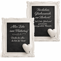 Kreidetafel Holztafel Deko Tafel Kreide Memoboard Hochzeit Hochzeitsdeko Weiß
