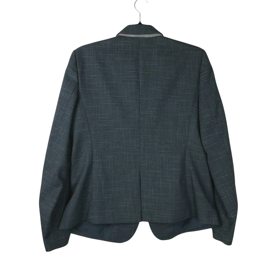 Ann Taylor Womens Suit Set Size 10 Green Teal Career Office Workwear Business - Image 3 of 4