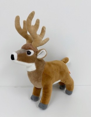 Wild Republic WHITETAIL DEER Stuffed Buck Antlers PLUSH TOY DOLL 8 Pointer Point