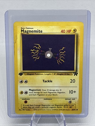 Pokemon Team Rocket 60/82 Magnemite 1st Edition 2000 MP