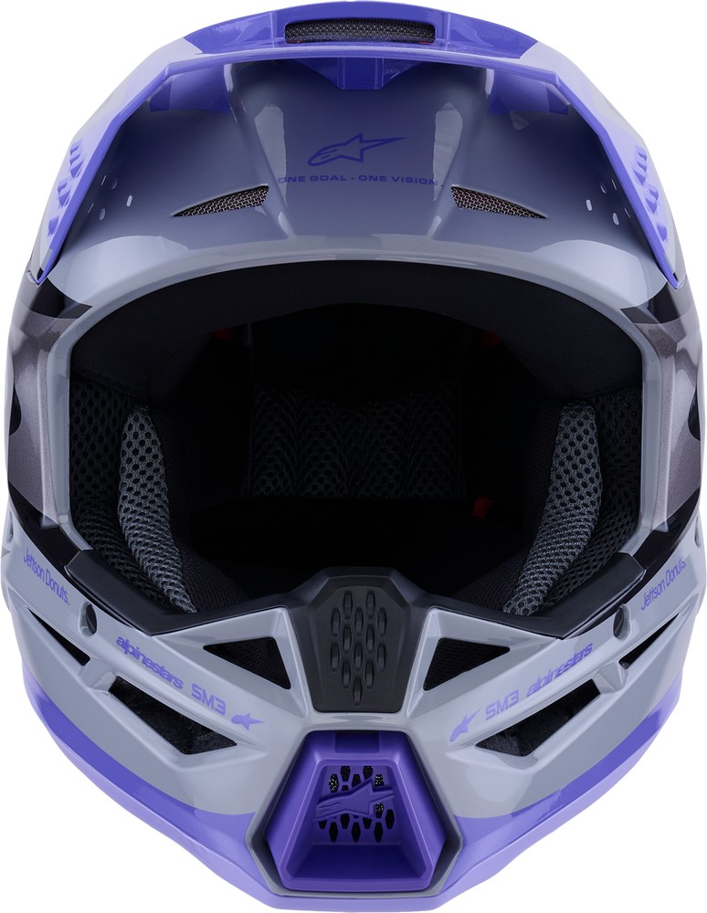 Alpinestars SM3 Jettson MX Offroad Helmet Gray/Purple | eBay