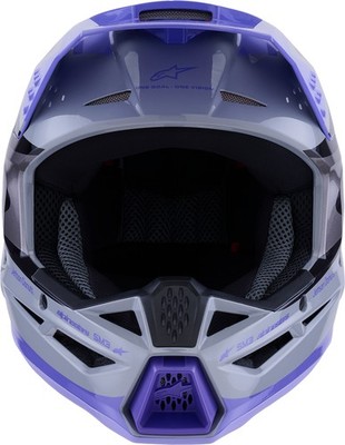 すーみんみん Alpinestars SM3 Jettson MX Offroad Helmet Gray/Purple | eBay