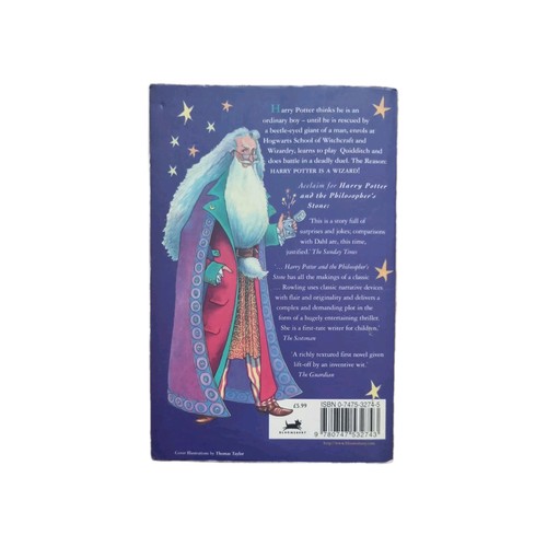Harry Potter & The Philosopher Stone Book Paperback by J.K Rowling - Picture 2 of 2