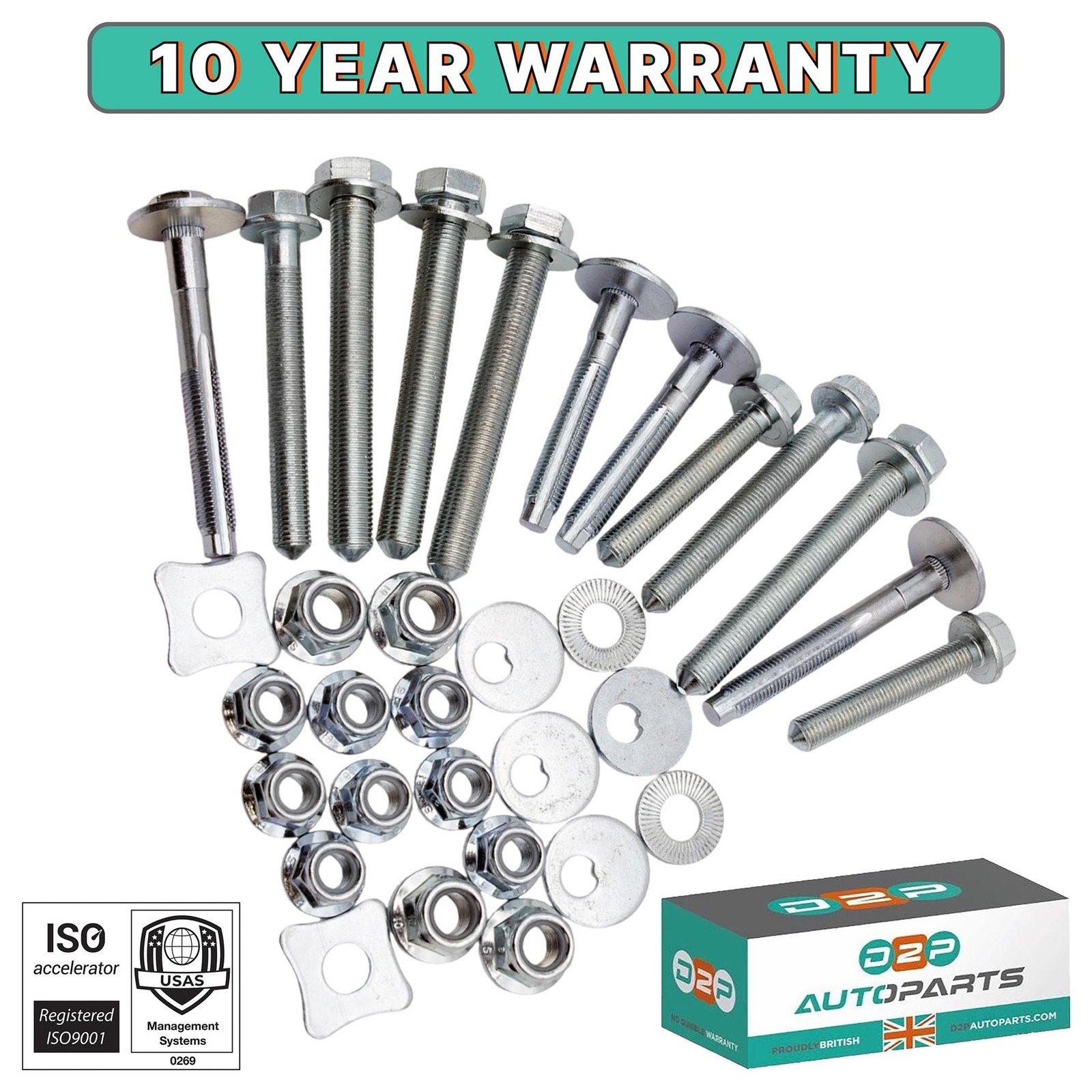 REAR SUSPENSION WISHBONE BOLT NUT MOUNTING KIT FOR AUDI A1 A3 Q2 Q3 TT WHT000227