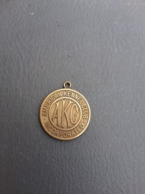 AKC Amer. Kennel Club Brass Pendant Obediance Training St Louis 1997